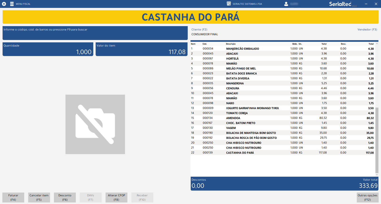 Imagem do sistema