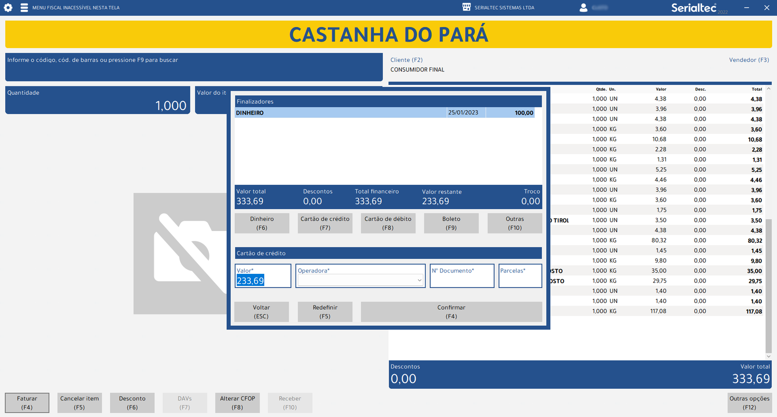 Imagem do sistema